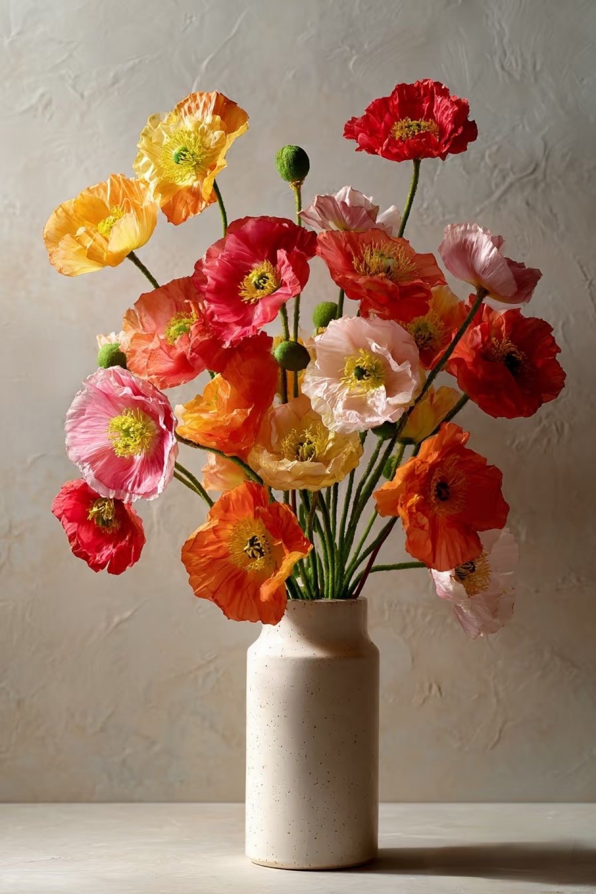 Poppy arrangement